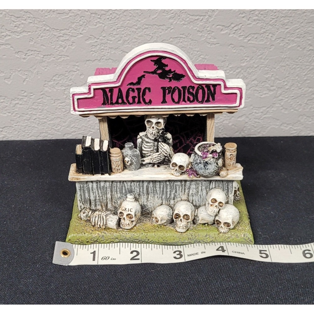 Ashland Tiny Treasures Halloween Magic Poison Booth Halloween Village - Picture 4 of 5